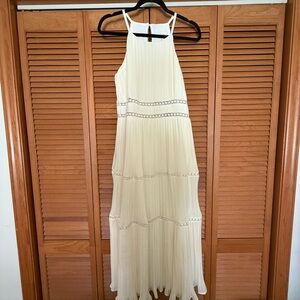 Vici Cream Midi Dress